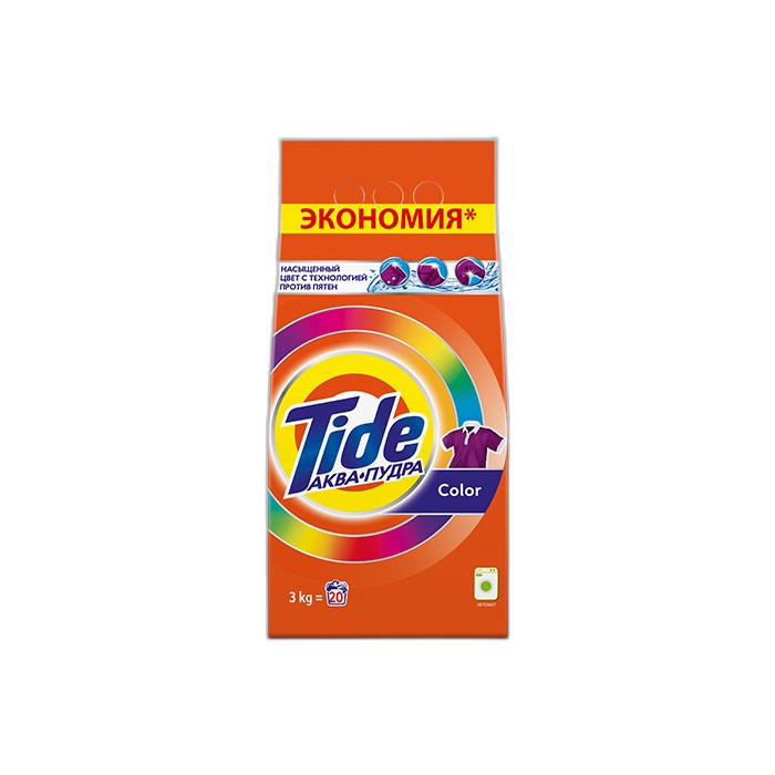 „ტაიდი“ სარეცხი ფხვნილი, ფერადი 3 კგ