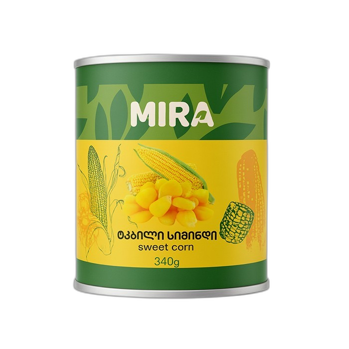 „მირა“ კონსერვი ბარდის ან სიმინდის 400/340 გ