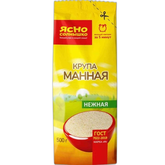 „იასნო სოლნიშკო“ მანანის ბურღული 500 გ