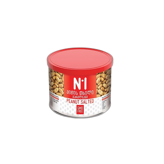 „N1“ მიწის თხილი, მარილიანი 125 გ