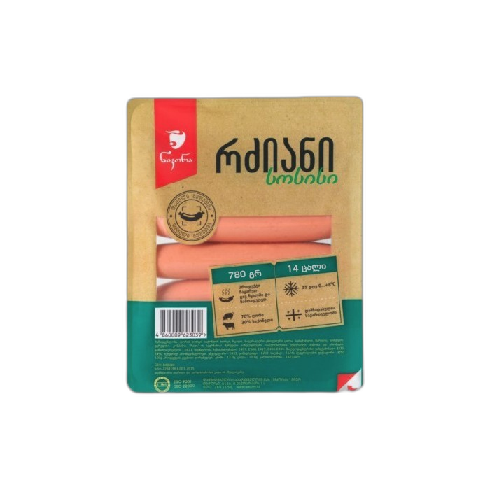 „ნიკორა“ სოსისი „რძიანი“ 780 გ