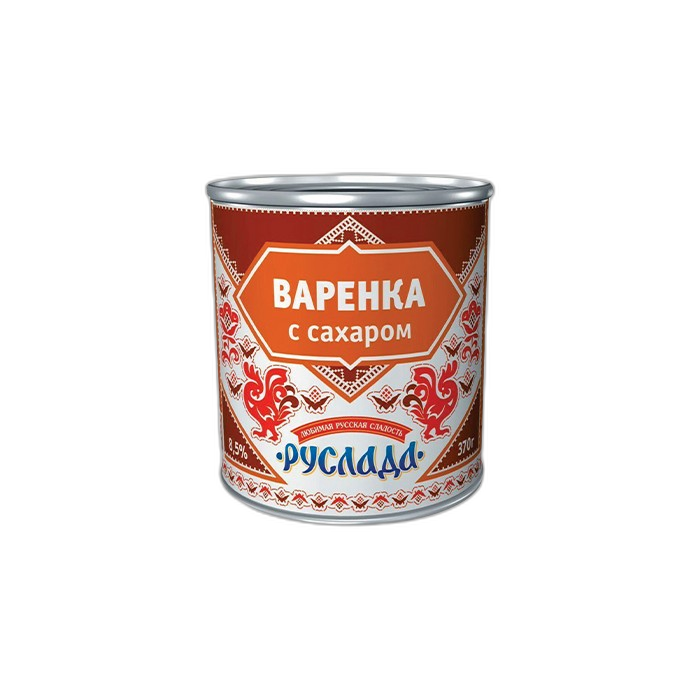 „რუსლადა“ შესქელებული რძე, მოხარშული 8.5% 370 გ