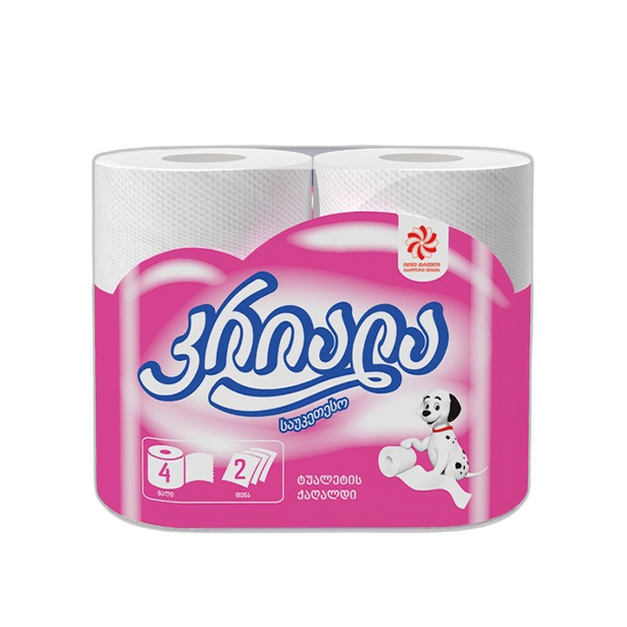 „კრიალა“ საპირფარეშოს ქაღალდი 4 ც.