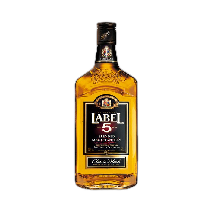 „ლეიბელ 5“ ვისკი „კლასიკური ბლექი“ 0.5 ლ