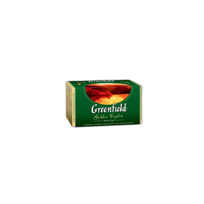 „გრინფილდი“ ჩაი შავი „გოლდენ ცეილონი“ 25 ც.