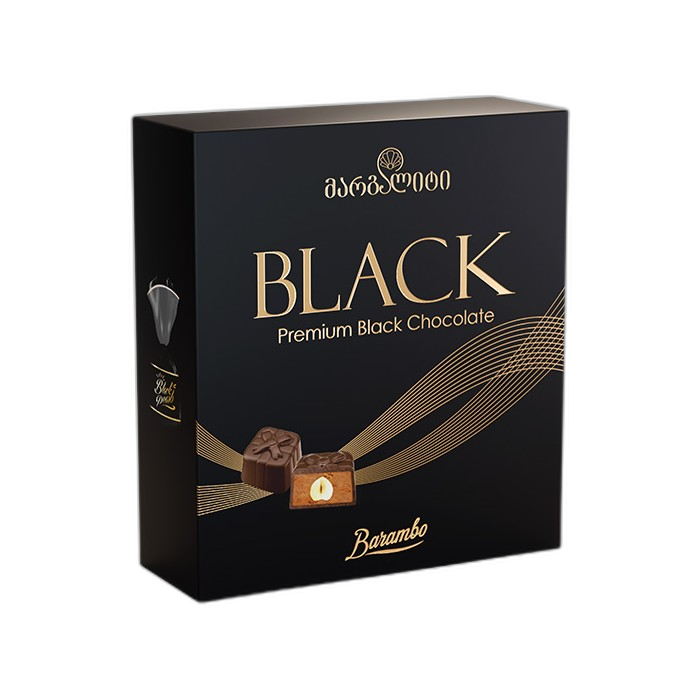 „ბარამბო“ შოკოლადის ნაკრები „მარგალიტი“ შავი/თეთრი 165/225 გ