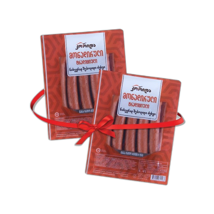 2 ც. „კორიდა“ ნახ/შებ. ძეხვი „მონადირული“ 400 გ