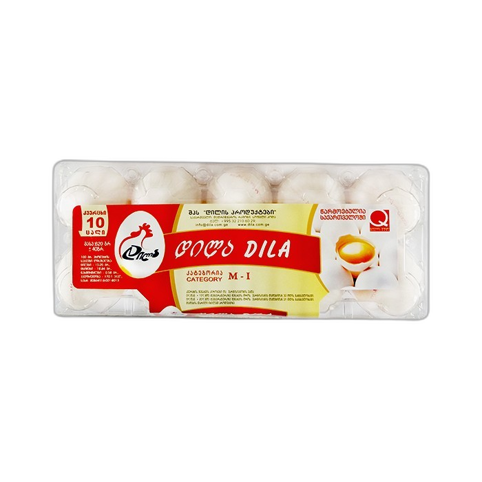 „დილა“ კვერცხი 1 კატ. 10 ც.