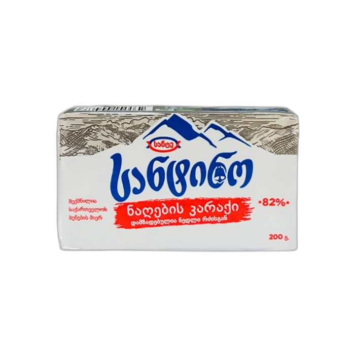 „სანტინო“ კარაქი ნაღების 82% 200 გ