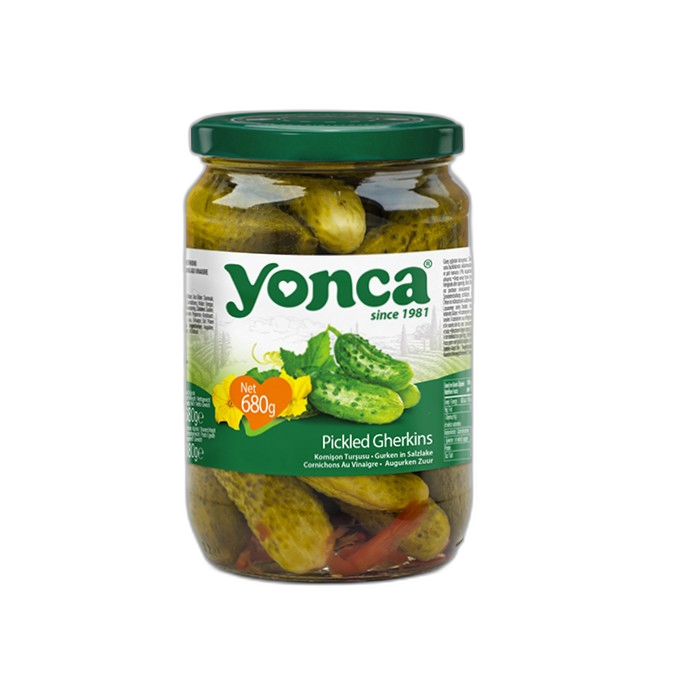 „იონჯა“კონსერვი მჟავე კიტრის „კორნიშონი“ 680 მლ