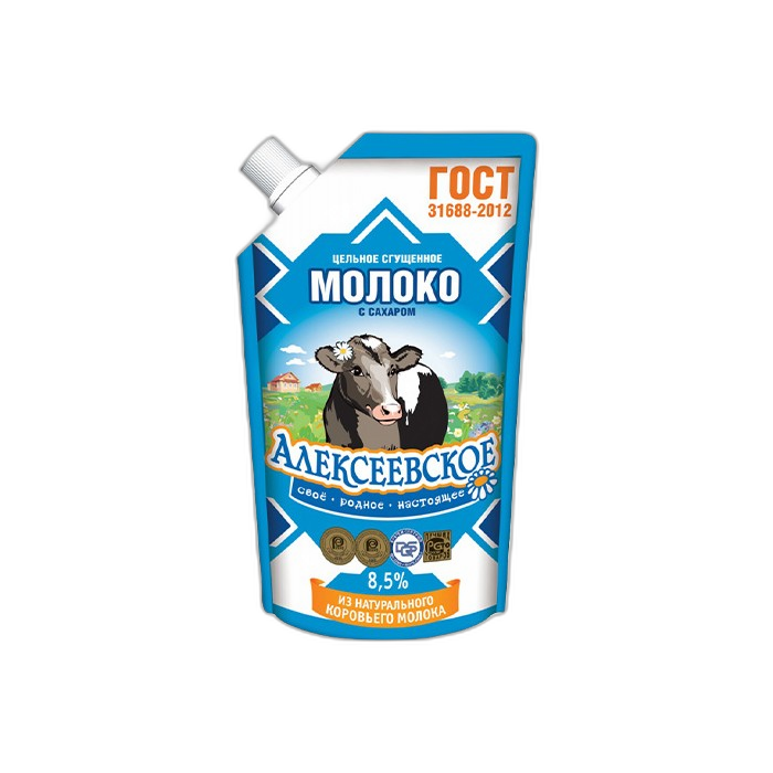 „ალექსევსკოე“ შესქელებული რძე 8.5% 300 გ