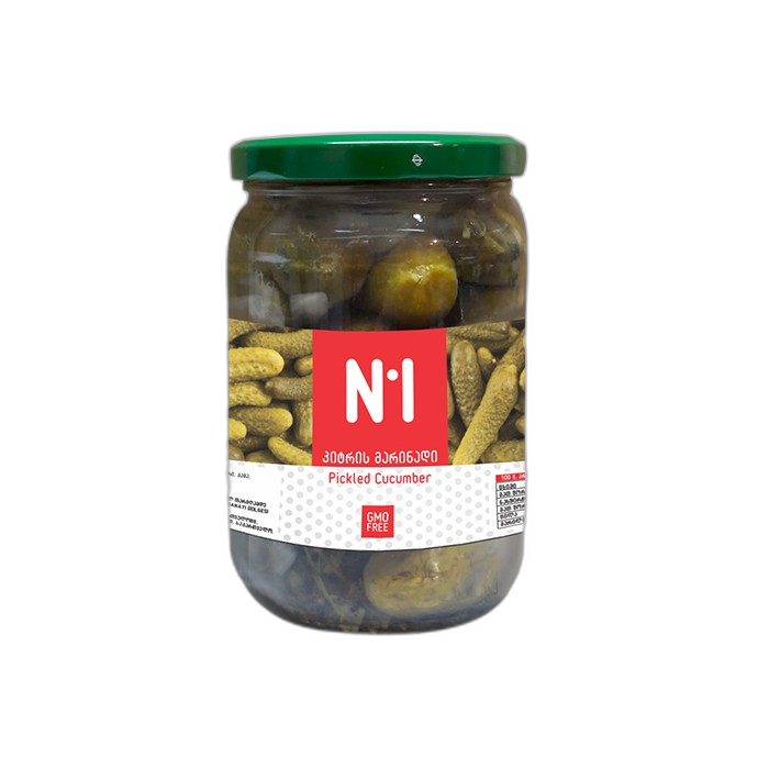 „N1“ კონსერვი მჟავე კიტრი 720 მლ