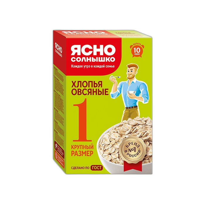 „იასნო სოლნიშკო“ შვრიის ფანტელი №1 500 გ