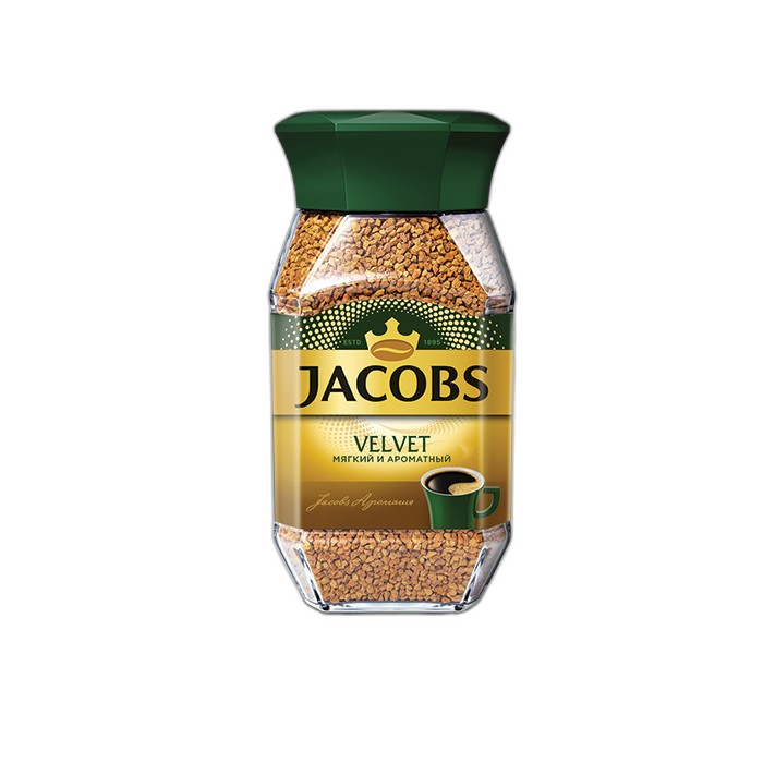 „იაკობს მონარქი“ ყავა ხსნადი „ველვეტ“ 190 გ