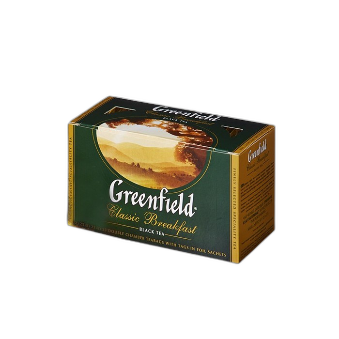„გრინფილდი“ ჩაი შავი „კლასიკიკური ბრექვესთი“ 25 ც.