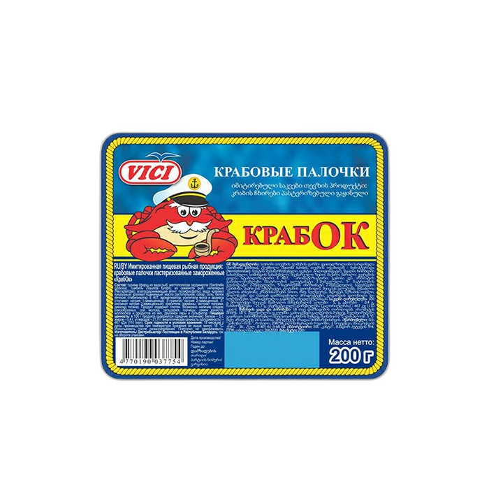 „კრაბ ოკ“ კიბორჩხალის ჩხირი 200 გ