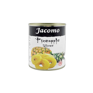 JACOMO ანანასი დაჭრილი თუნუქში-850გ