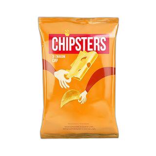 ჩიფსი "CHIPSTERS" კარტოფილის ნატურალური ყველის გემო 110/120 გრ / 4820182741784