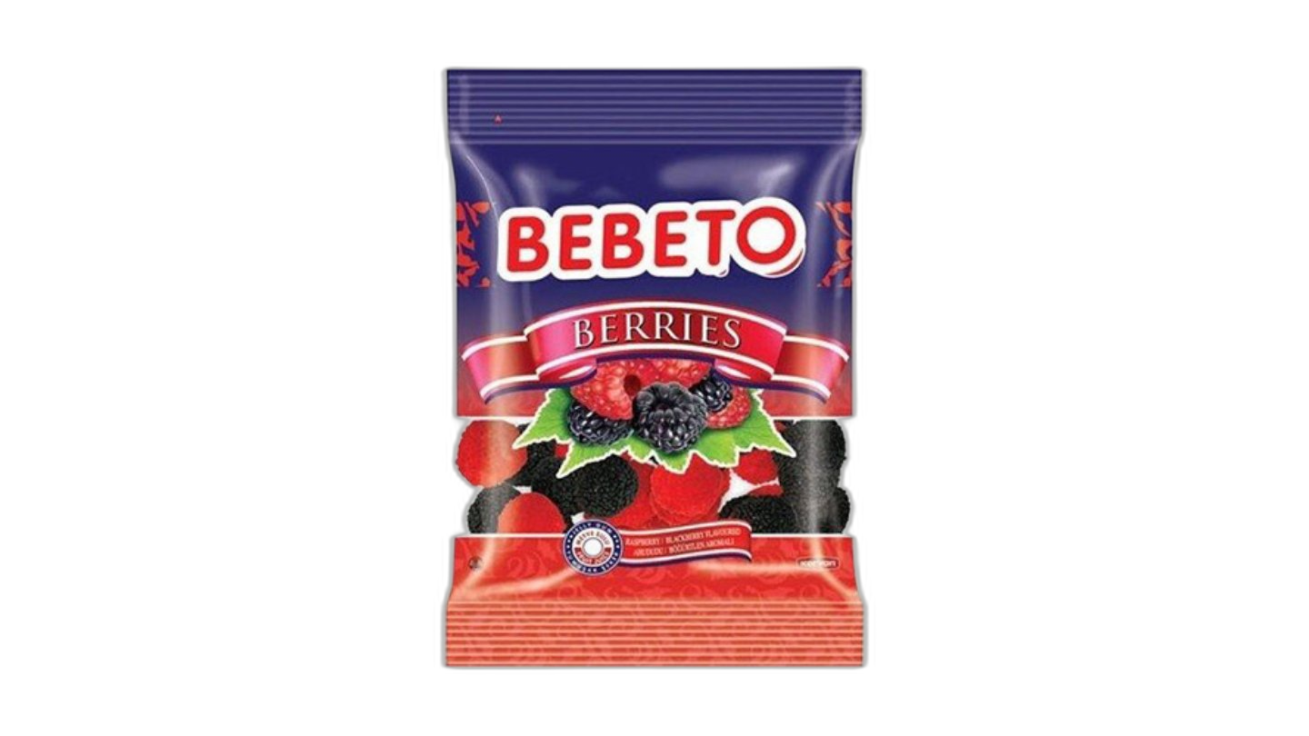 ჟელიბონი "ბებეტო" ჟოლო-მაყვალი 70 გრ / 8690146053477