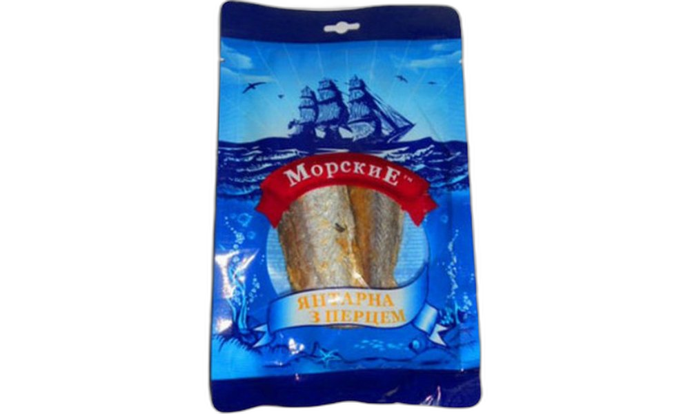 თევზი ყვითელზოლიანი სელარი "მორსკიე" გამომშრალი, დამარილებული 20გრ / 4820111210442