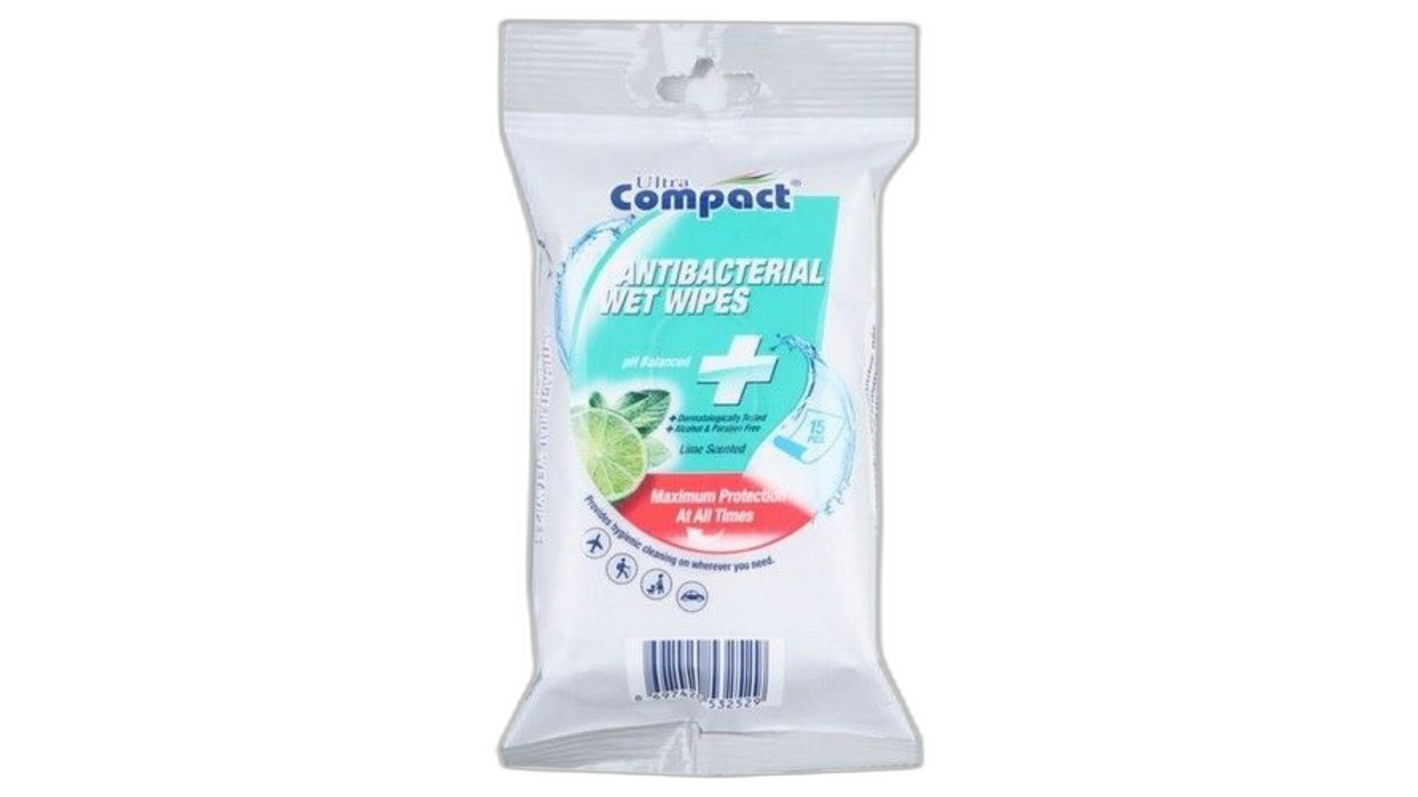 სველი ხელსახოცი "კომპაქტი" ანტიბაქტერიული 15 ც / 8697420532529