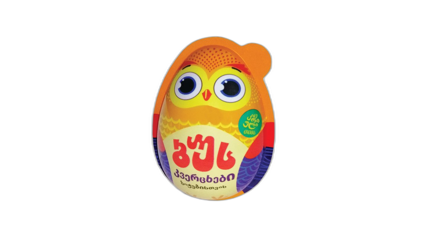 საბავშვო სათამაშო "ბუს კვერცხი" ბიჭი / 4860113640076