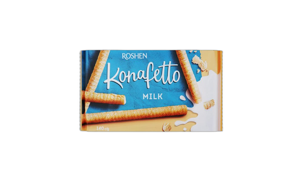 ვაფლის ჩხირები კონაფეტო მალოჩნი "მილკი" "როშენი" (ახალი) 156 გრ / 4823077618161