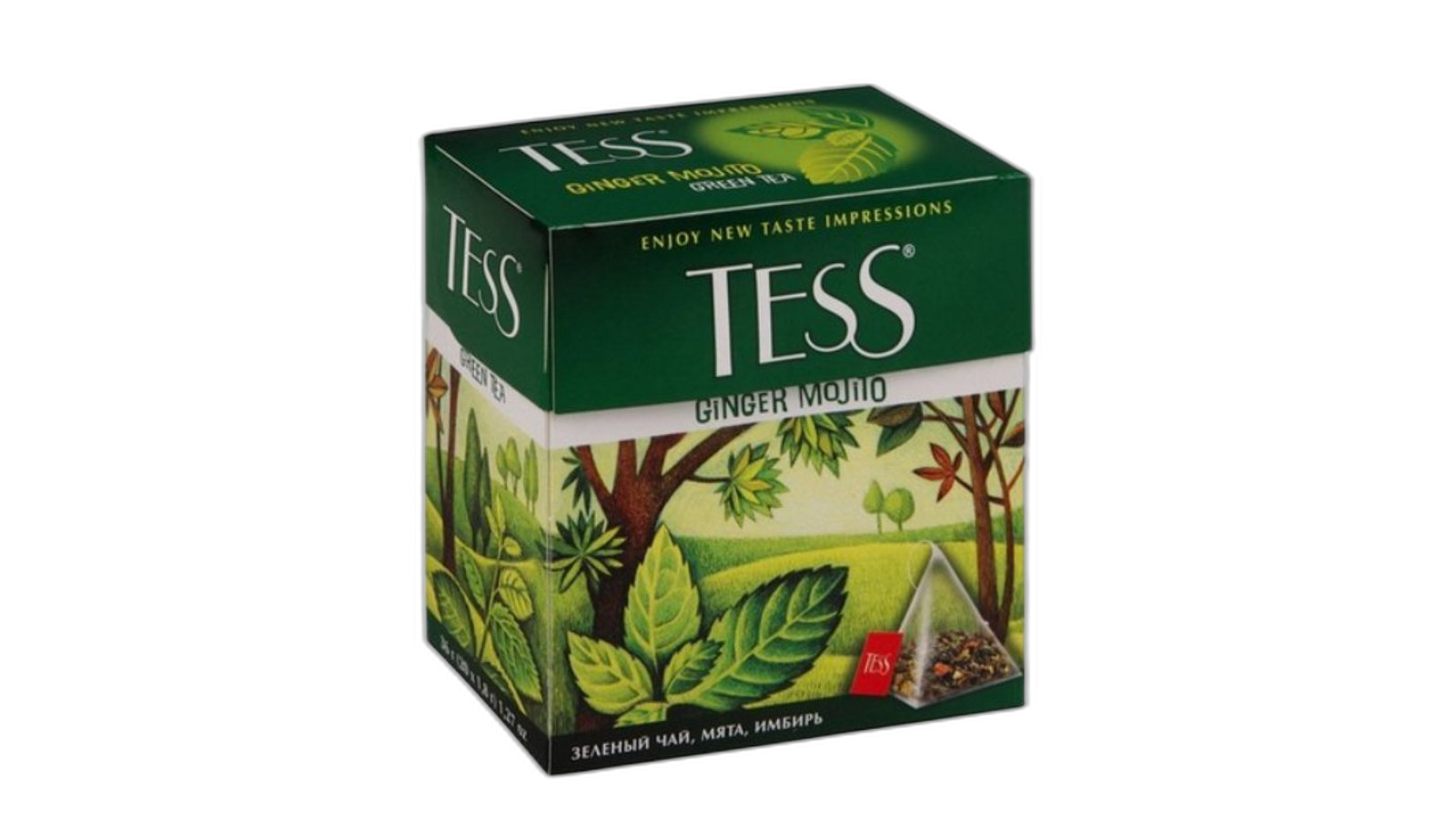 ჩაი "ტეს" მწვანე ჯინჯერ მოჰიტო 1.8გრ*21 / 4605246007880