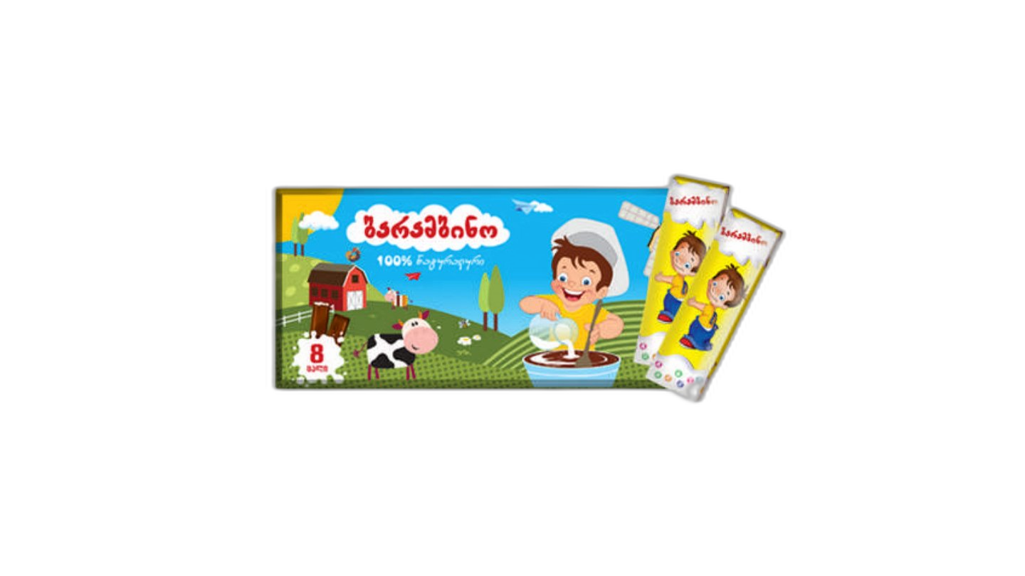 შოკოლადის ბატონი "ბარამბინო" რძით 8 ც 104 გრ / 4860009782514