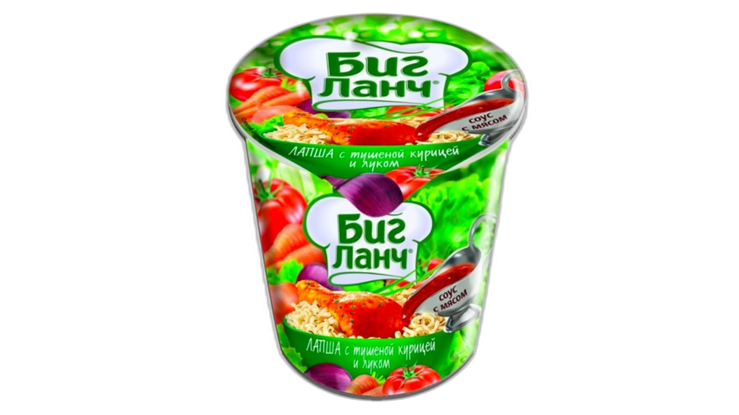 ლაფშა "ბიგ ლანჩ" ჩაშუშული ქათმით 65 გრ / 4607160450919
