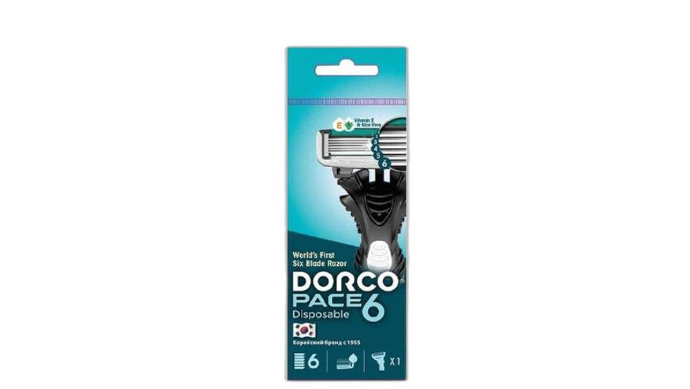 Dorco მამაკაცის ერთჯერადი საპარსი 6 პირიანი