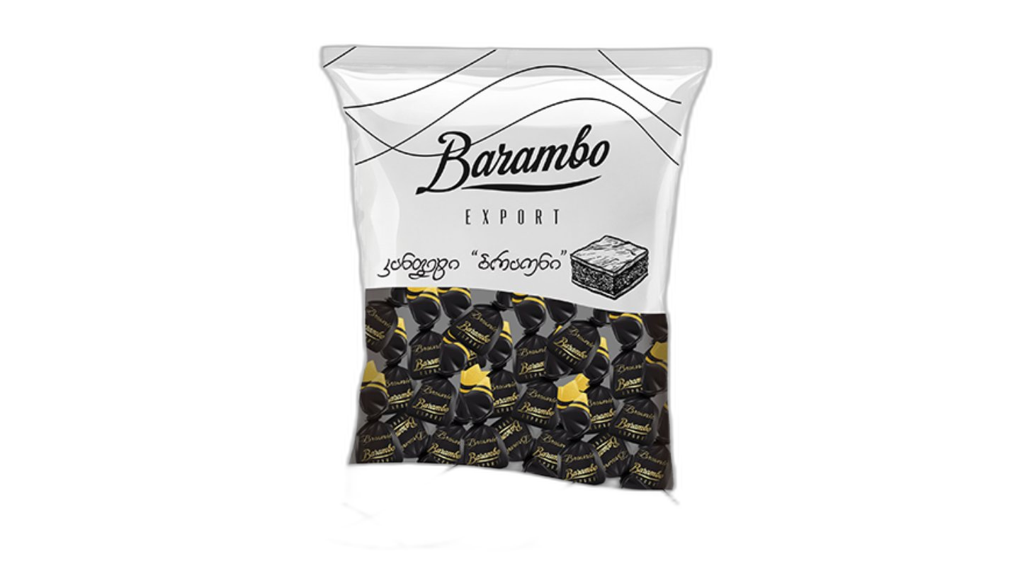 შოკოლადის კანფეტი "Barambo Export" რძიანი ბრაუნი 200 გრ / 4860009788462