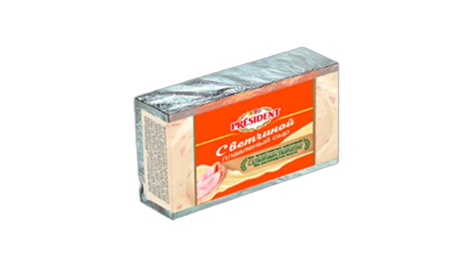 მდნარი ყველი "პრეზიდენტი" ლორით 45% 50 გრ / 4607037121881