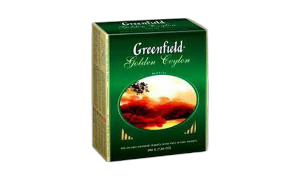 ჩაი "გრინფილდი" შავი გოლდენ ცეილონ 100 ც / 4605246005817