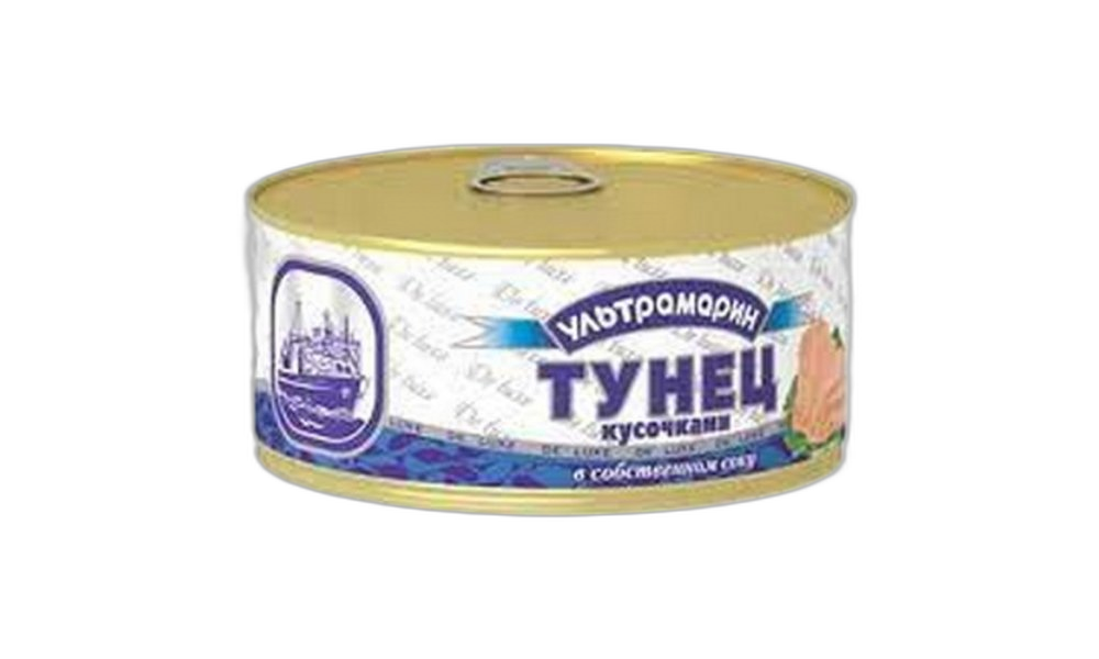 კონსერვი თევზის "აკვამარინი" თინუსი ზეთში 185 გრ / 4820080950042