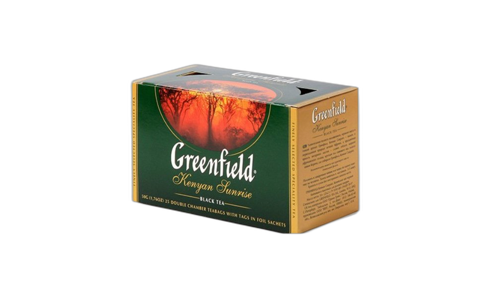 ჩაი "გრინფილდი" ერთჯ. შავი კენია სანრაიზი 2 გრ / 4605246004896