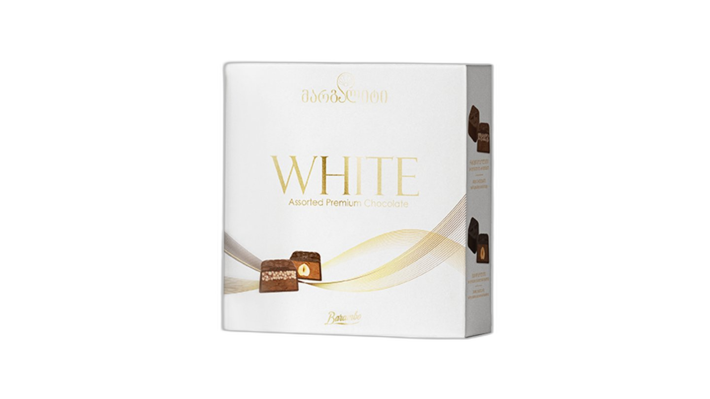შოკოლადი "ბარამბო" მარგალიტი თეთრი 225 გრ / 4860123600015