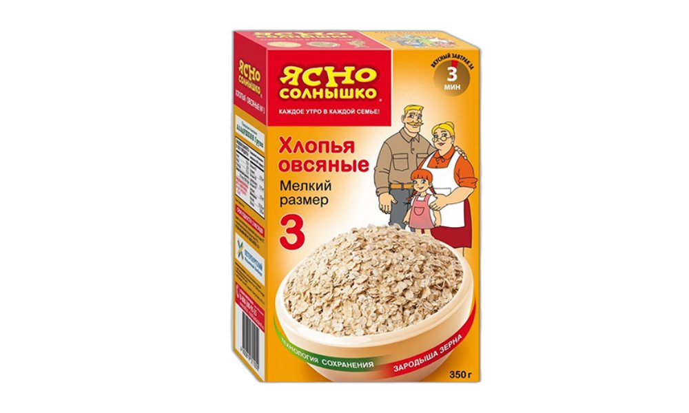 შვრიის ფანტელი #3 "იასნო სოლნიშკო" 350 გრ / 4600819311050