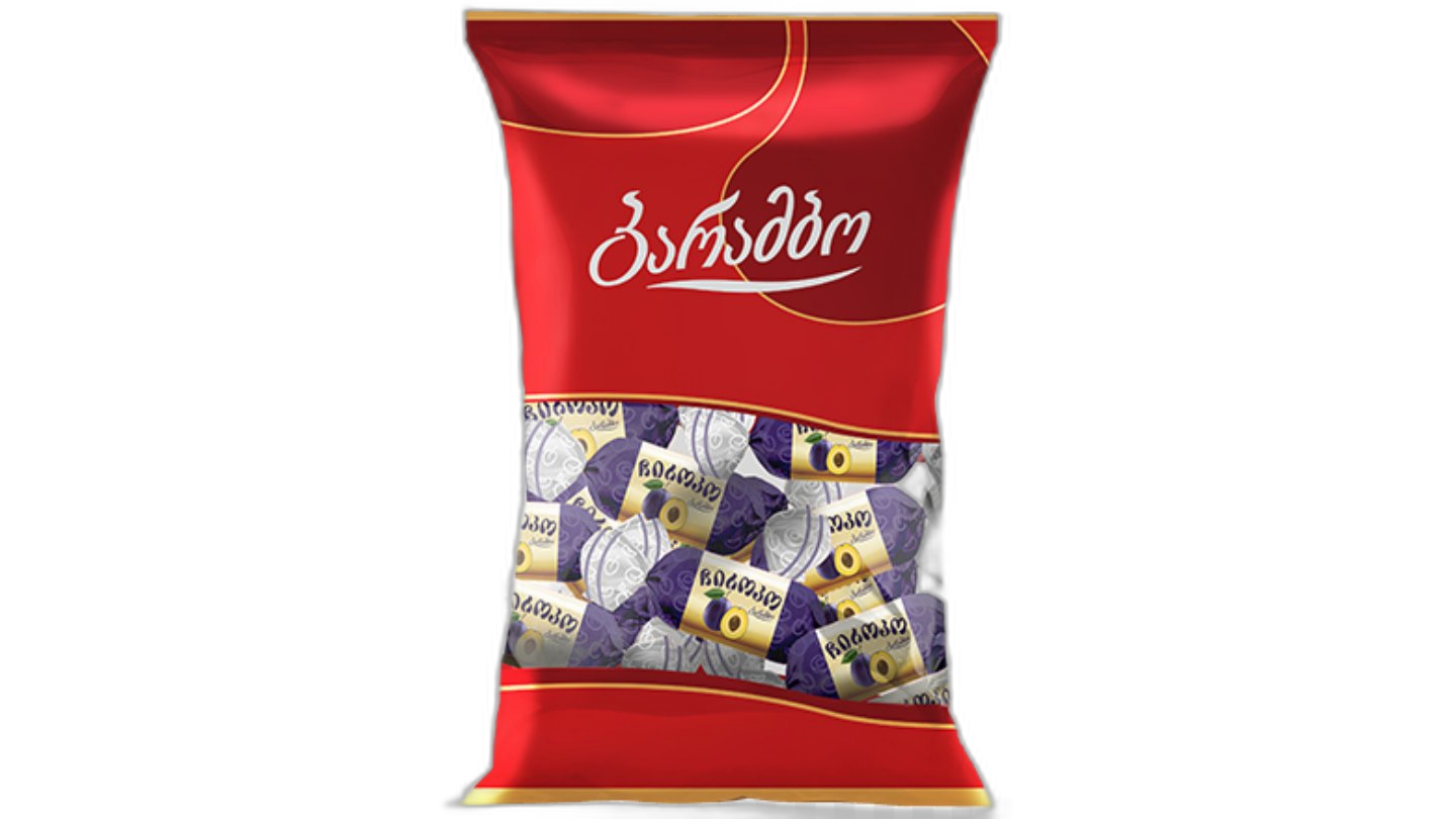 შოკოლადის კანფეტი "ჩიროკო" ქლიავით 200 გრ / 4860009789223