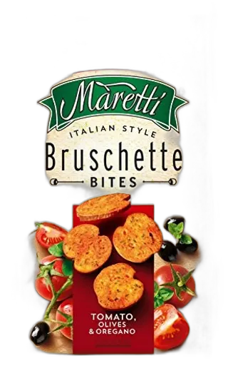 სუხარიკი "BRUSCHETTE" პომიდორი, ზეთისხილი, ორეგანო 140 გრ / 3800205877547