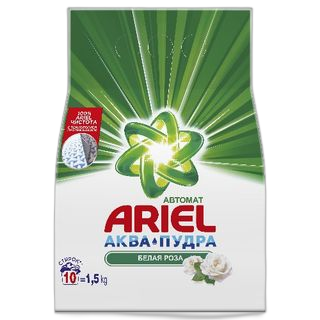 არიელი 1.5 კგ თეთრი ვარდი სარეცხი ფხვნილი