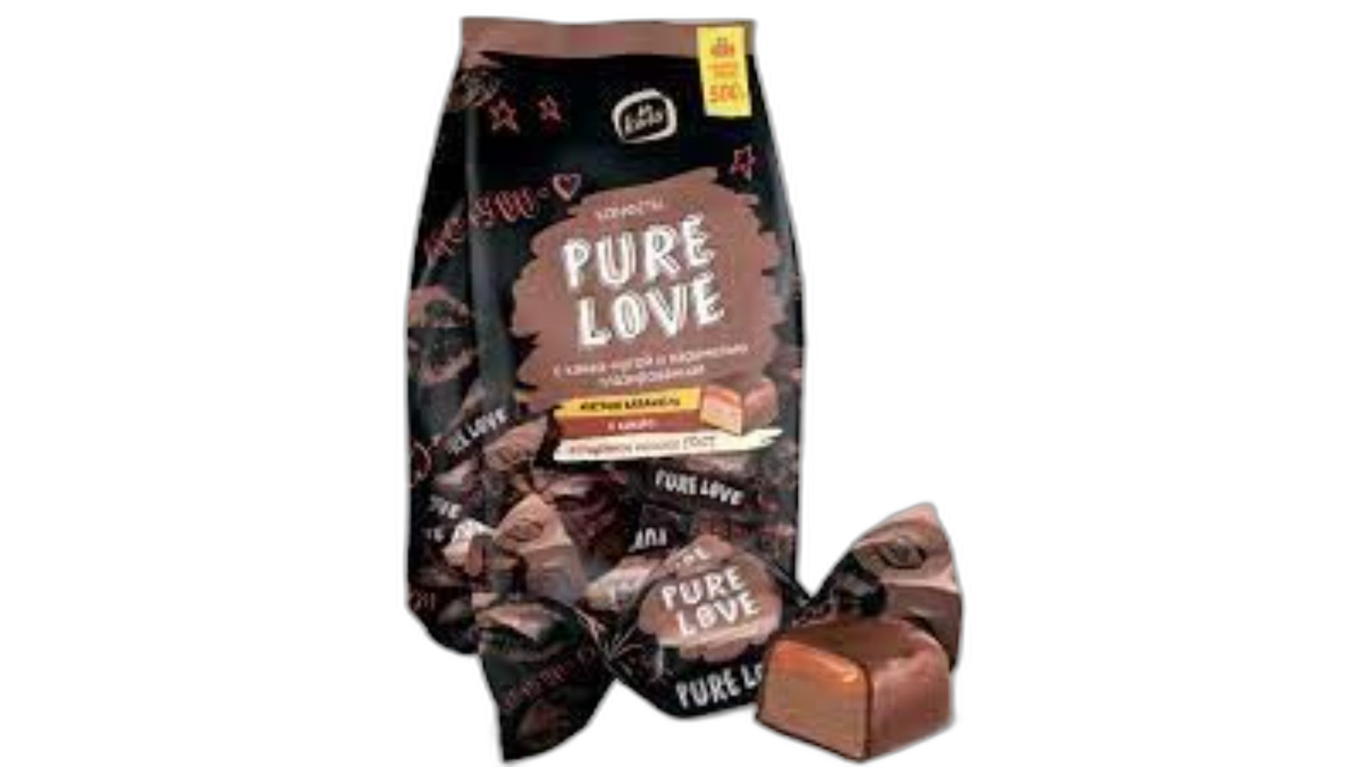 შოკოლადი "Pure Love" კაკაო-ნუგა 500 გრ 4640003287747