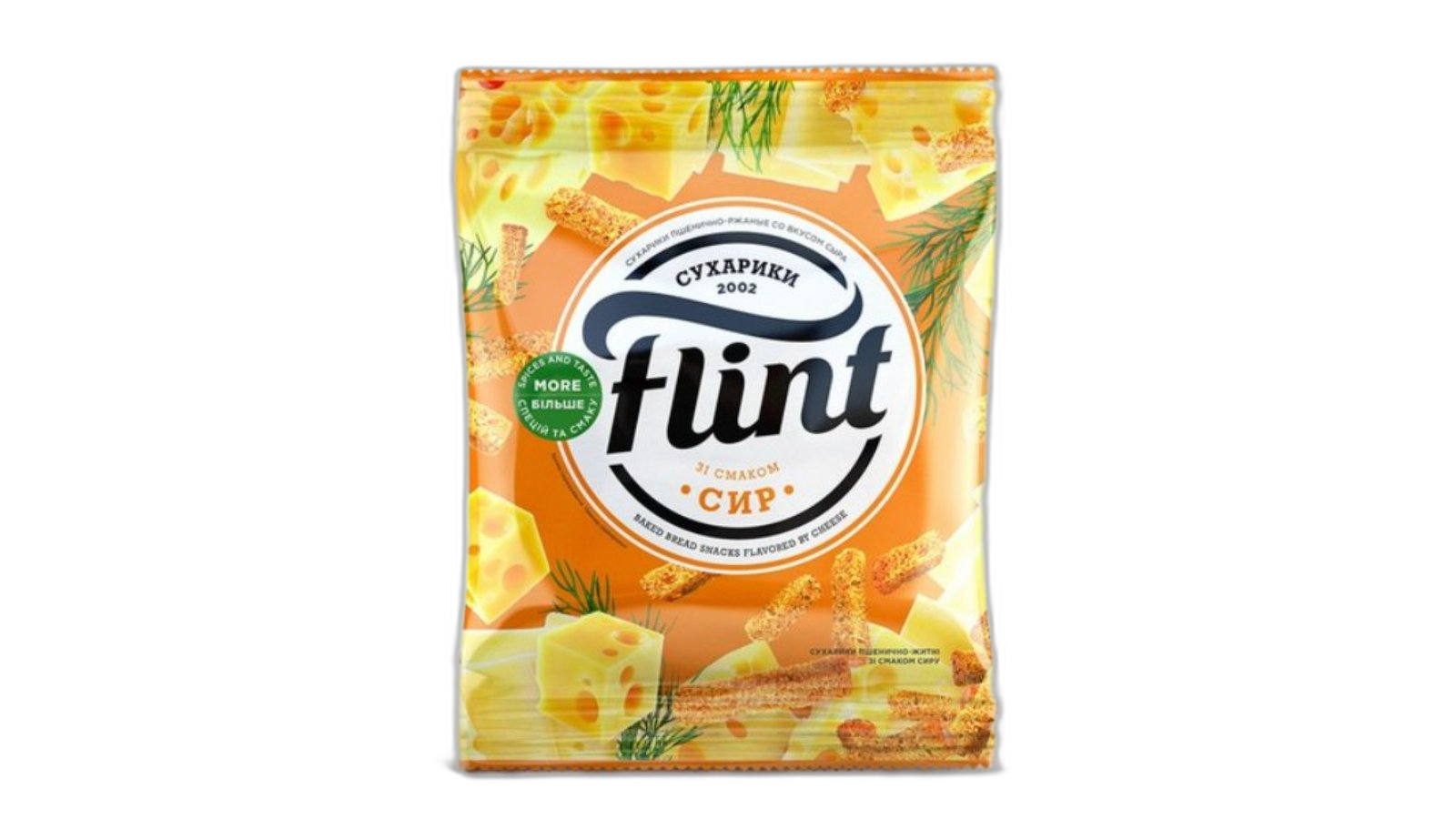 სუხარიკი "ფლინტი" ყველის გემოთი 60 გრ / 4820182742927