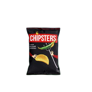 ჩიფსი "CHIPSTERS" კარტოფილის ნატურალური ჰალაპენიოს გემო 110 გრ / 4820182746239