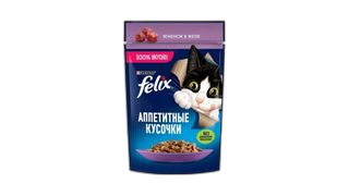 ჟელე კატისთვის/ Felix/ ბატკნის ხორცით 75გრ. (UT)