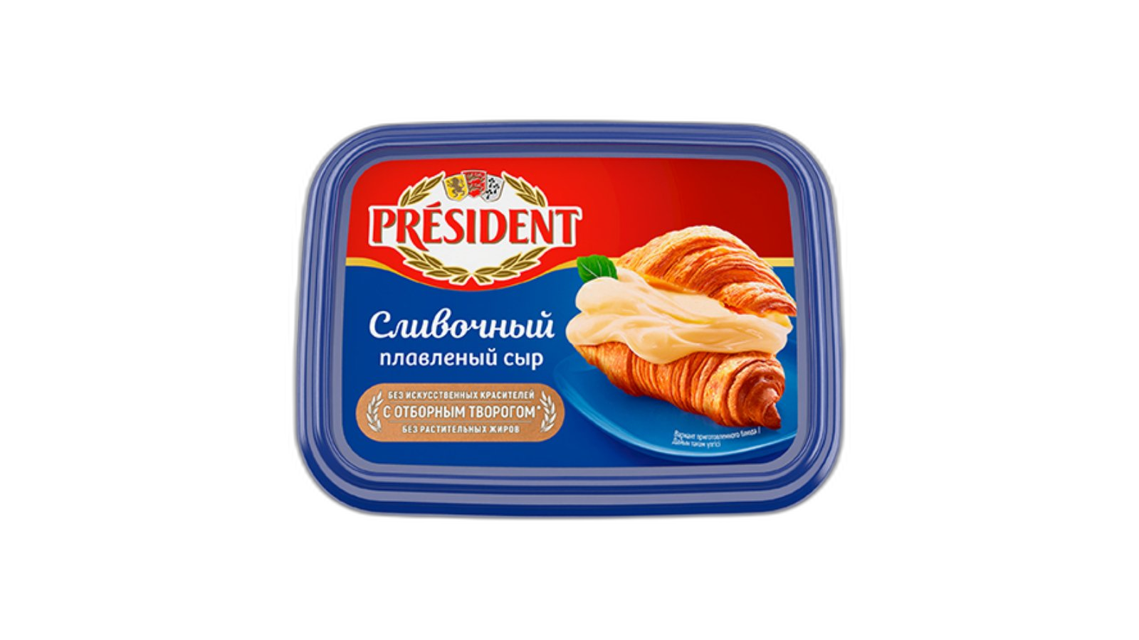 მდნარი ყველი "პრეზიდენტი" ნაღების 45% 200 გრ / 4607037120020