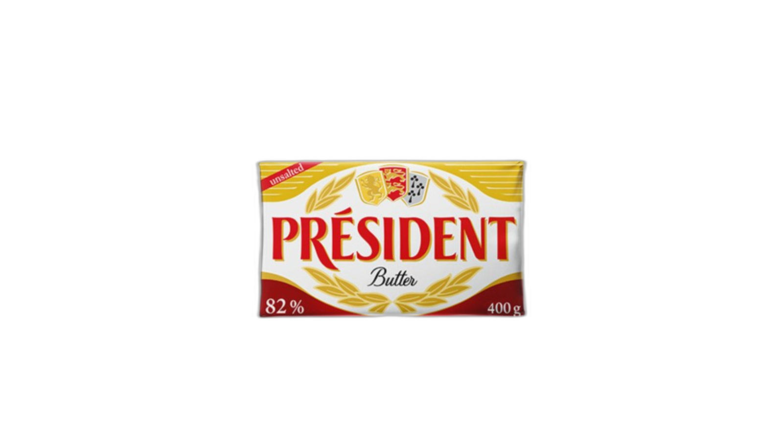 კარაქი "პრეზიდენტი" ნაღების უმარილო 82% 400 გრ / 3228022970195