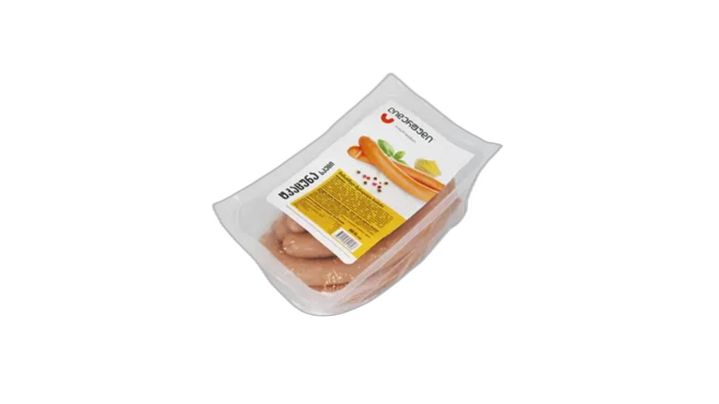 სოსისი ივერია სპეცი ტკაცუნა "ლიდერ-ფუდი" 500გრ / 4860103821898