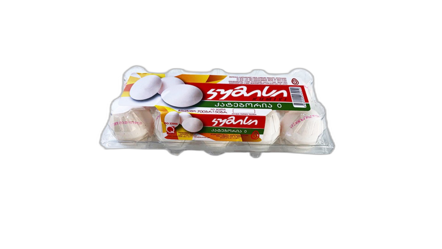 კვერცხი "კუმისი" მარკეტი 0 კატ. 10 ც / 4860009260210