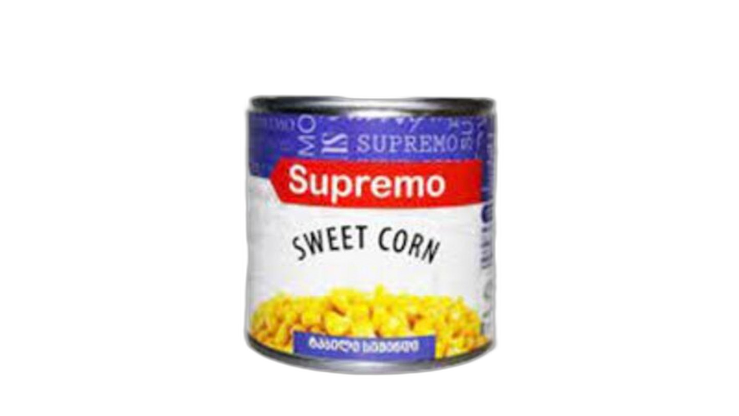 სიმინდის კონსერვი "სუპრემო" 425 მლ / 4860101960582